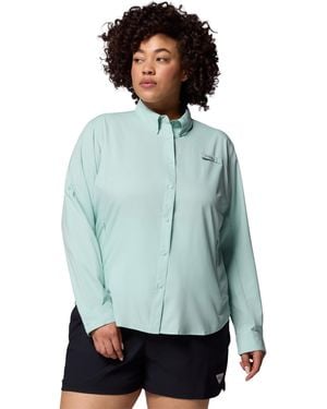 Columbia S Pfg Tamiami Ii Long Sleeve Fishing Shirt - Blue