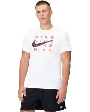 Nike Sportswear T-shirt Swoosh Stack - White
