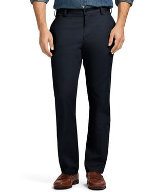 Izod American Chino Flat Front Slim Fit Pant - Blue