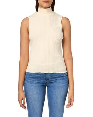 Vince S Rib Slvless Turtleneck - Blue