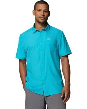 Columbia Slack Tide Short Sleeve Camp Shirt - Blue