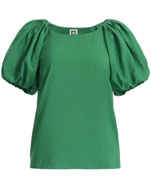 Anne Klein Bubble Sleeve Top - Green