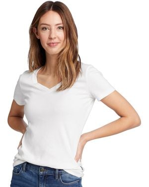 Eddie Bauer Fav V-neck Tee White