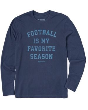 Life Is Good. Standard Crusher Tee - Blue