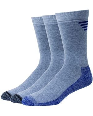 Hanes Mens X-temp 3-pack Outdoor Sock - Blue