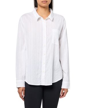 Lucky Brand The Boyfriend Button-down Shirt - White
