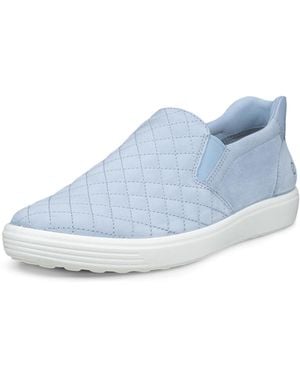 Ecco Soft 7 Quilted Easy Slip On Sneaker - Blue