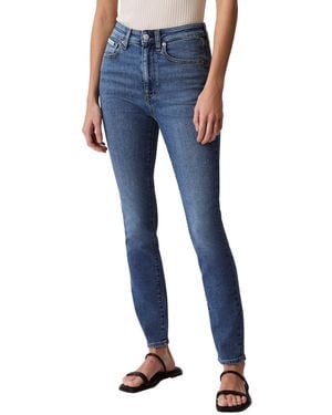 Calvin Klein High Rise Skinny Fit Jeans - Blue