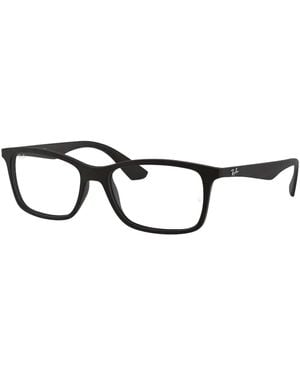 Ray-Ban 7047 Occhiali opachi trasparenti Uomo, Grigio (Grey), 56 - Multicolore