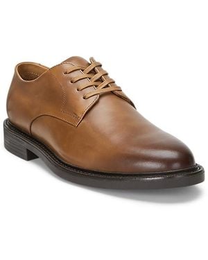 Polo Ralph Lauren , , Dress Calf-asher Derby-dress Shoe-derby, Tan, 8.5, Medium - Brown