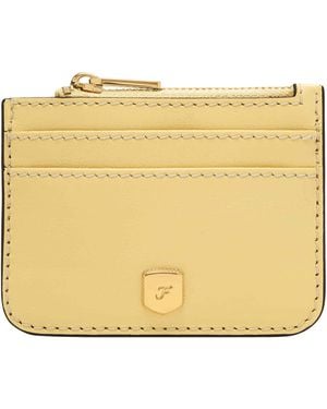 Fossil Lennox Zip Card Case Wallet - Yellow