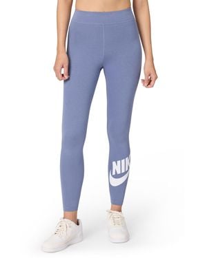 Nike Sportswear Classics High-waisted Graphic Leggings - Blue
