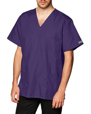 CHEROKEE And V-neck Scrub Top With 3 Pockets 4876 - Purple