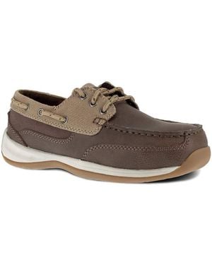 Rockport Works Sailing Club Steel Toe Boat Shoe S Oxford 65 Bm Us Browntan