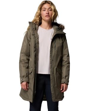 Columbia S Suttle Mountain Long Insulated Jacket - Brown