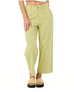 Rip Curl Vacation Cropped Pants - Yellow