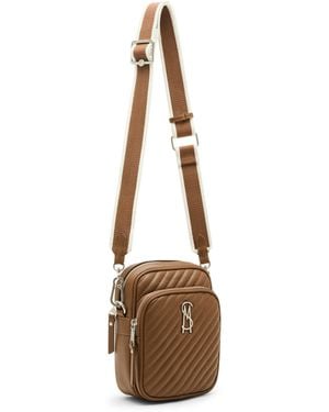 Steve Madden Drakeeq Quilted Crossbody - Brown