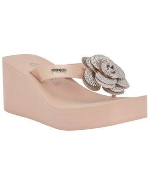 Guess Damani Wedge Sandal - Pink