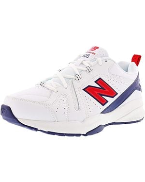New Balance 608 V5 White/navy/red 8 D