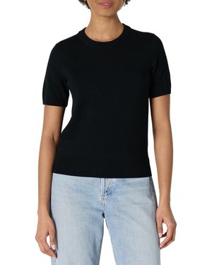 Amazon Essentials Pullover a iche Corte dalla vestibilità Regolare Donna - Nero