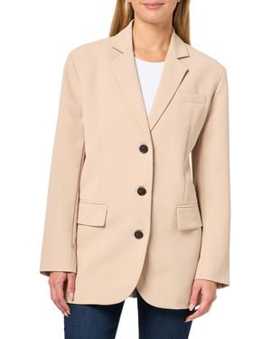 Kenneth Cole Vision Twill Three Button Boyfriend Jack - Natural