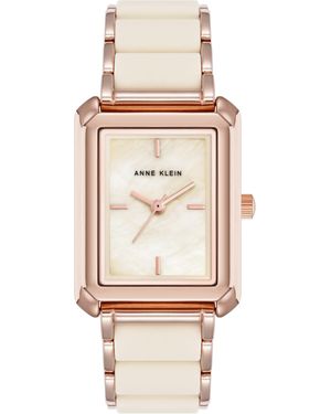 Anne Klein Silicone Bracelet Watch - Natural