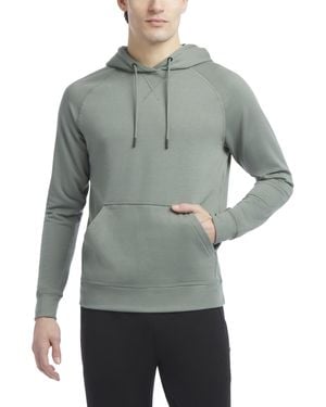 Jockey Cozy Fleece Kangaroo Pocket Pullover Hoodie Agave Green - Gray