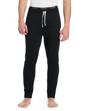 PUMA Dual Band French Terry Lounge Pants - Black