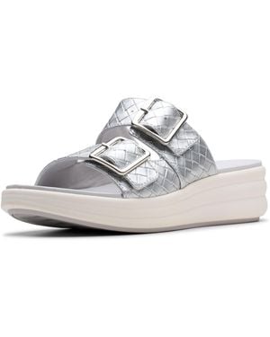Clarks Casual Slide Sandal - White