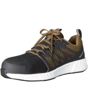 Reebok S Fusion Flexweavetm Work Safety Toe Athletic Industrial & Construction Shoe - Black