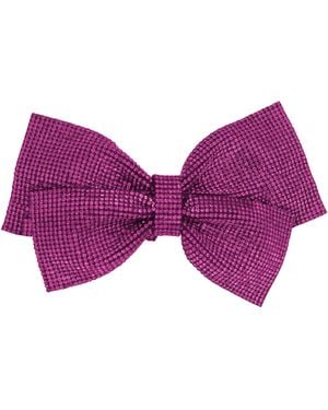 Betsey Johnson Pavé Bow Bangle Bracelet - Purple