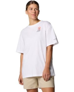 Columbia Rolling Bend Graphic Oversized Tee - White
