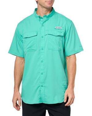 Columbia Blood And Guts V Short Sleeve Shirt - Green