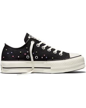 Converse Chuck Taylor All Star Lift Platform Mini Studs Ox - Black