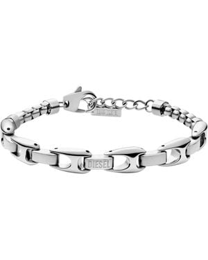 DIESEL Stainless Steel Chain Bracelet - Metallic