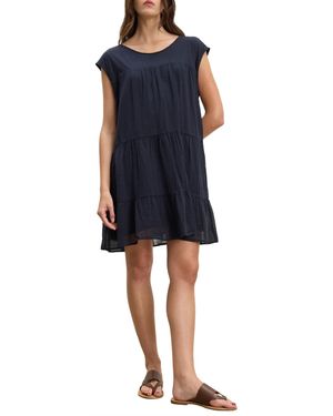 Velvet By Graham & Spencer Alex Cotton Slub Dress - Black