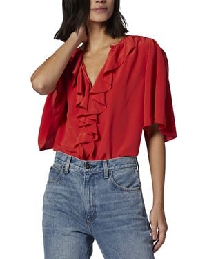 Equipment Yolande Top In Molten Lava - Red
