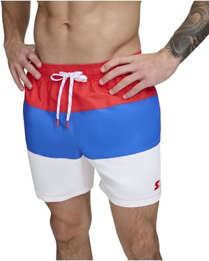 Starter Standard Quick Dry Lightweight Volley Colorbock Swim Trunk - Blue