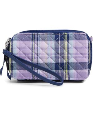 Vera Bradley Cotton All In One Crossbody Purse With Rfid Protection - Purple