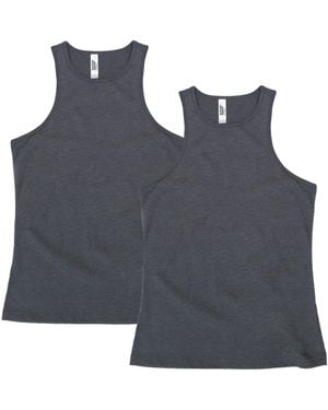 American Apparel Cvc Racerneck Tank - Blue