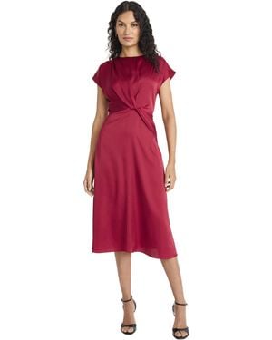 Maggy London Elegant Fit And Flare Wedding Guest Dresses - Red