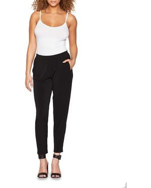 BCBGeneration Mid Rise Pull On Tummy Control Pencil Leg Dress Pant With Pockets - Black