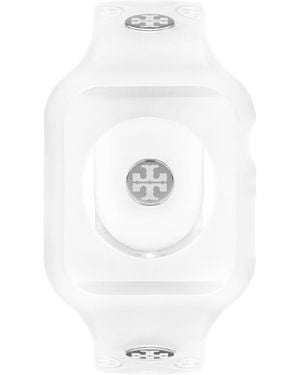 Tory Burch T Monogram White Silicone Band For Apple Watch®