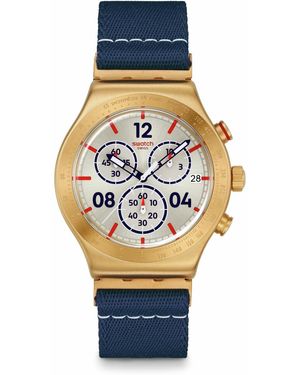Swatch Casual Watch Yellow Stainless Steel Quartz Captain's Dream
