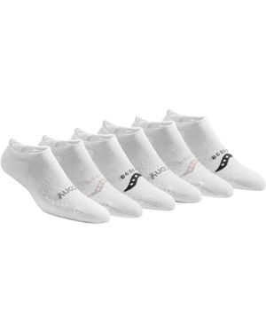 Saucony Rundry Mesh Ventilating Comfort Fit Performance 6 - White