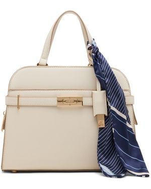 Anne Klein Medium Belted Satchel With Convertible Strap - Blue