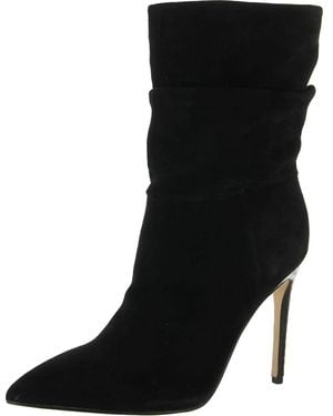 Nine West Jenn Pointed Toe Mid-Calf Boots - Black