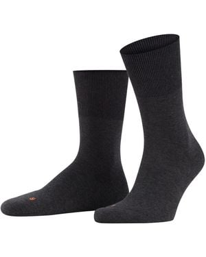 FALKE Run U SO Cotone Tinta Unita 1 Paio - Nero