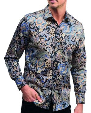 Robert Graham 's Fitzgerald Long-sleeve Button-down Shirt - Blue