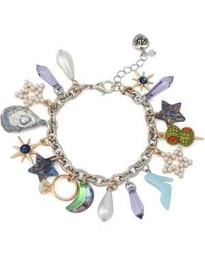 Betsey Johnson Jewelry Celestial Soiree Statement Charm Bracelet - Metallic